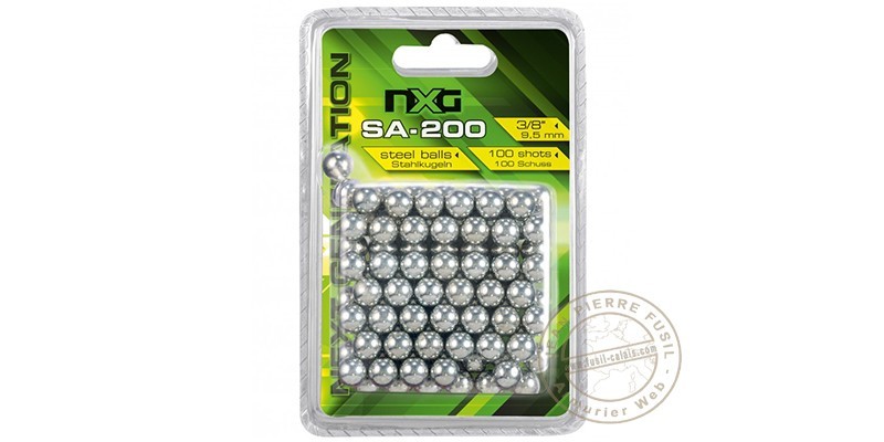 NXG - Billes acier pour lance-pierre - x100