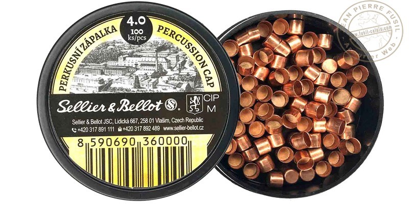 Sellier & Bellot Percussion Caps - 2 x 100