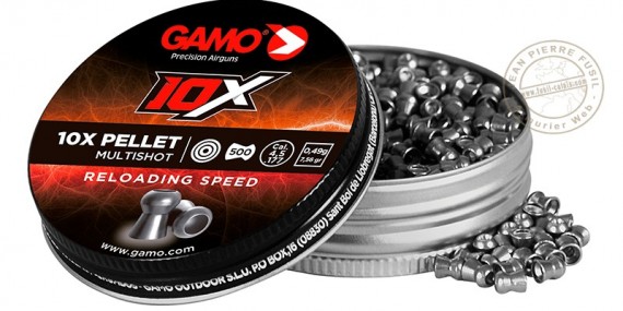 Plombs GAMO 10X multishot expansifs - Calibre 4,5mm - 2 x 500