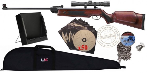 Pack carabine à plombs 4,5 mm Hammerli Hunter Force 750 Combo (19,9 Joules) - PROMO NOEL 2021