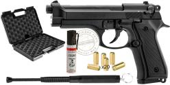 Pack défense - Pistolet alarme KIMAR Mod. 92 noir Cal. 9mm PAK