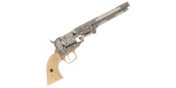 Réplique inerte du revolver Colt Navy 1851 gravé
