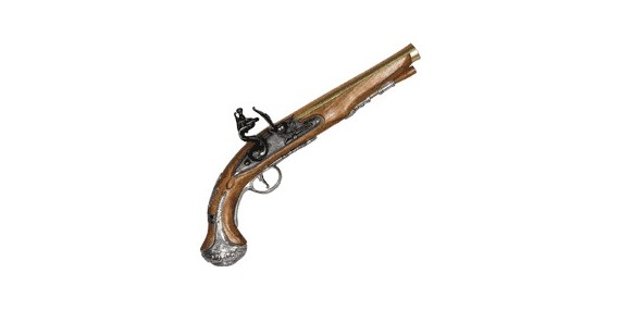 Inert replica of 'Général Washington' pistol XVIIIe century