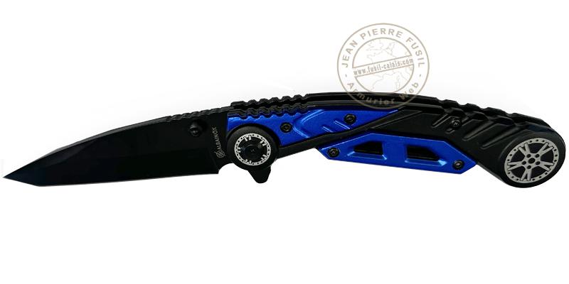 Martinez Albainox - Couteau racing noir et bleu