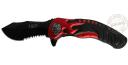 JKR - Folding knife Hell black and red