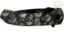 JKR - Grey skulls folding knife