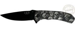 JKR - Grey skulls folding knife