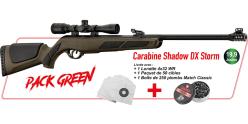 Pack carabine à plomb 4.5 mm GAMO Shadow DX Green Storm (19.9 joules) + lunette 4x32