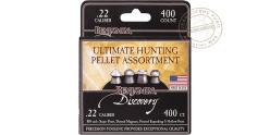 Lot de 4 x 100 plombs CROSMAN 5,5 mm - Ultimate Hunting Assortment