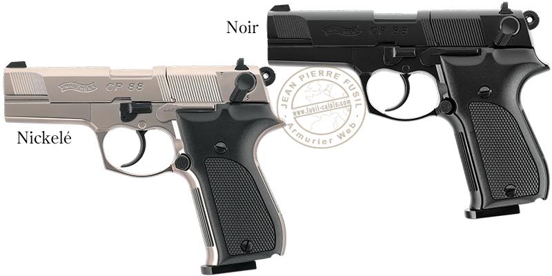 Pistolet à plomb CO2 4.5 mm WALTHER CP88 4''