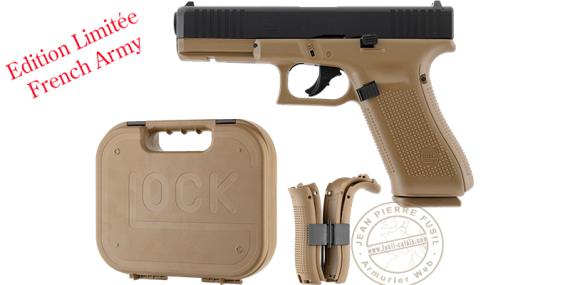 Pistolet CO2 à balles de caoutchouc GLOCK 17 Gen 5 - Edition limitée French Army - Cal.43