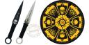 Skull master thowing knife set with target