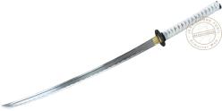 FUDOSHIN - Black and white forged Katana (K120)