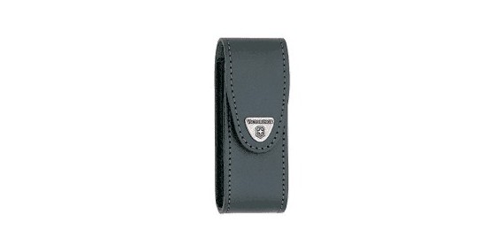 VICTORINOX leather sheath - Large size (111 mm) - Black