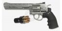 ASG Dan Wesson 6'' CO2 revolver - .177 bore - Nickel plated (3 joules) - Pellets