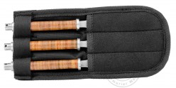 MAX KNIVES Throwing knife - Leather handle - Set of 3