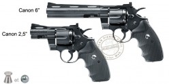 Revolver à plombs 4,5 mm CO2 UMAREX - COLT Python - Noir (Inf. à 3 Joules)