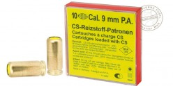 9 mm CS gas pistol cartridges  10