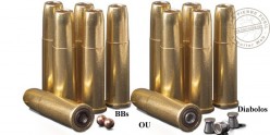 CROSMAN - Lot de 6 douilles pour revolver à plombs 4.5mm CO2 REMINGTON 1875