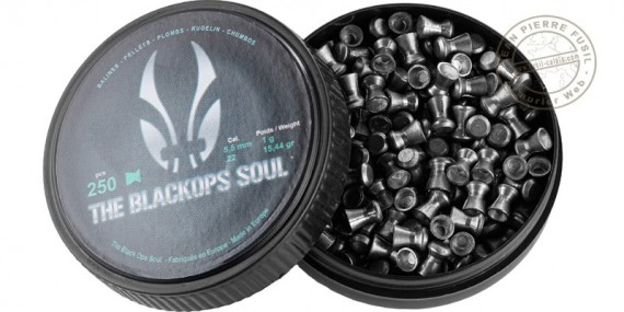 The Black Ops Soul - Flat pellets .22 - 2 x 250