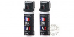 Lot de 2 bombes de défense 50ml Gaz CS - PROMOTION